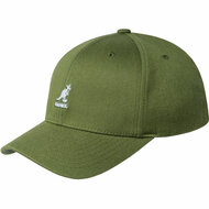 kangol baseball cap flexfit wool olive