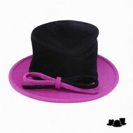 whiteley occasion hat velour black magenta