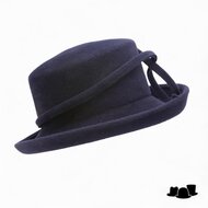 whiteley gelegenheidshoed velourvilt navy