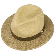 stetson traveller fedora two tone toyo beige mix