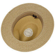 stetson traveller fedora two tone toyo beige mix