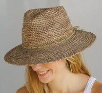 house of ord fedora malibu crochet raffia naturel