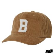 brixton big b mp baseball cap cord sand