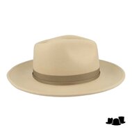 brixton dayton fedora convertible brim ranche woolfelt oat milk khaki