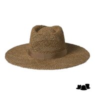 brixton joanna fedora seagrass straw tan