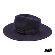 baldini fedora 300 gesneden rand haarvilt blauw