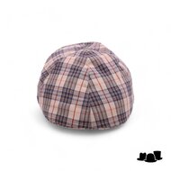 alfonso d este ivy flatcap katoen beige bruin ruit