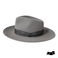 baldini fedora 300 gesneden rand parelgrijs