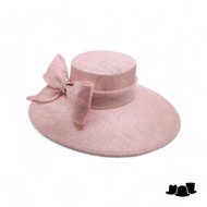 maddox occasion hat asymmetric sinamay bow oyster