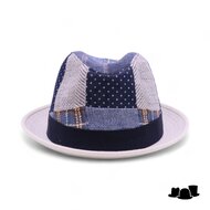 alfonso deste trilby sam patchwork blauw