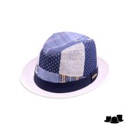 alfonso deste trilby sam patchwork blauw