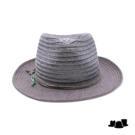 bedacht zomer fedora silas linnenmix grijs