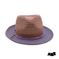 bedacht zomer fedora silas linnenmix mahonie bruin