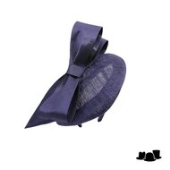 maddox fascinator dopje strik sinamay satin navy