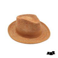 bedacht zomer fedora flora raffia burnt orange