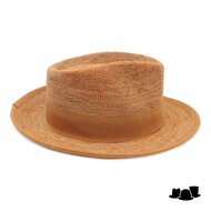 bedacht zomer fedora flora raffia burnt orange