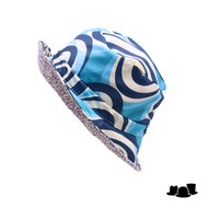 bedacht regenhoed ella swirls po blauw beige