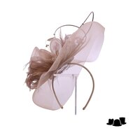 maddox fascinator anemone crine coffee