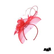 maddox fascinator anemone crine tulip red