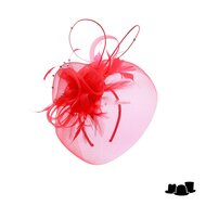 maddox fascinator anemone crine tulip red