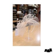 fischer fascinator loops and feathers crine champagne