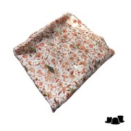 onkar zomer sjaal viscose flowers tangerine and beige