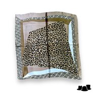 onkar neckerchief animal print sjaal bruin