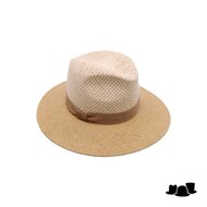 jos van dijck fedora zomerhoed skyler cellulosemix natural and camel