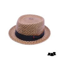 alfonso deste pork pie panama 2tone bruin