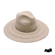 borsalino fedora margot papier naturel