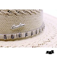 borsalino fedora margot papier naturel