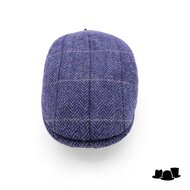 city sport ivy pet 92 british tweed visgraat ruit blauw