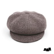 alfonso deste ballonpet krizia knitted cashmere wol bruin en beige