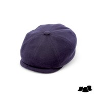 alfonso deste kyoto newsboy cap cashmere wolmix navy