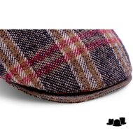 alfonso deste ivy pet ionio wolmix en leer tartan black and cognac