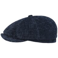 stetson hatteras newsboy cap corduroy  jersey  navy