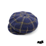 alfonso deste ballonpet krizia cashmere wolmix check blue and yellow