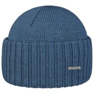 stetson beanie northport merino wool knit ocean blue