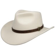 stetson western woolfelt white