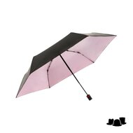 knirps paraplu u200 ultralight duomatic heatshield black and pink