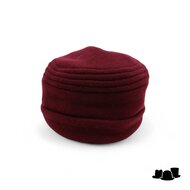 jos van dijck toque muts scheerwol bordeaux