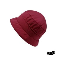 panizza cloche regenhoed knop 2 tone rood en antraciet