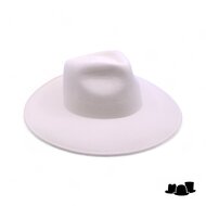 weba hats fedora 9100 haarvilt wit