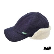 seeberger baseball cap winter oorkleppen borg marine blue