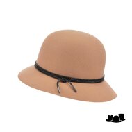 seeberger cloche wolvilt strass camel