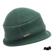 seeberger cloche softvilt boiled wool pine green