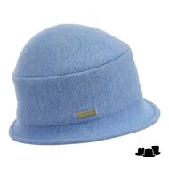 seeberger cloche softvilt boiled wool light blue