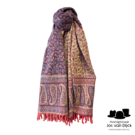 onkar tibetan blanket scarf yak wolmix lavender