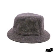 portaluri tweed bucket wol groen spikkel 