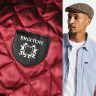 brixton hooligan flat cap woolmix herringbone brown khaki